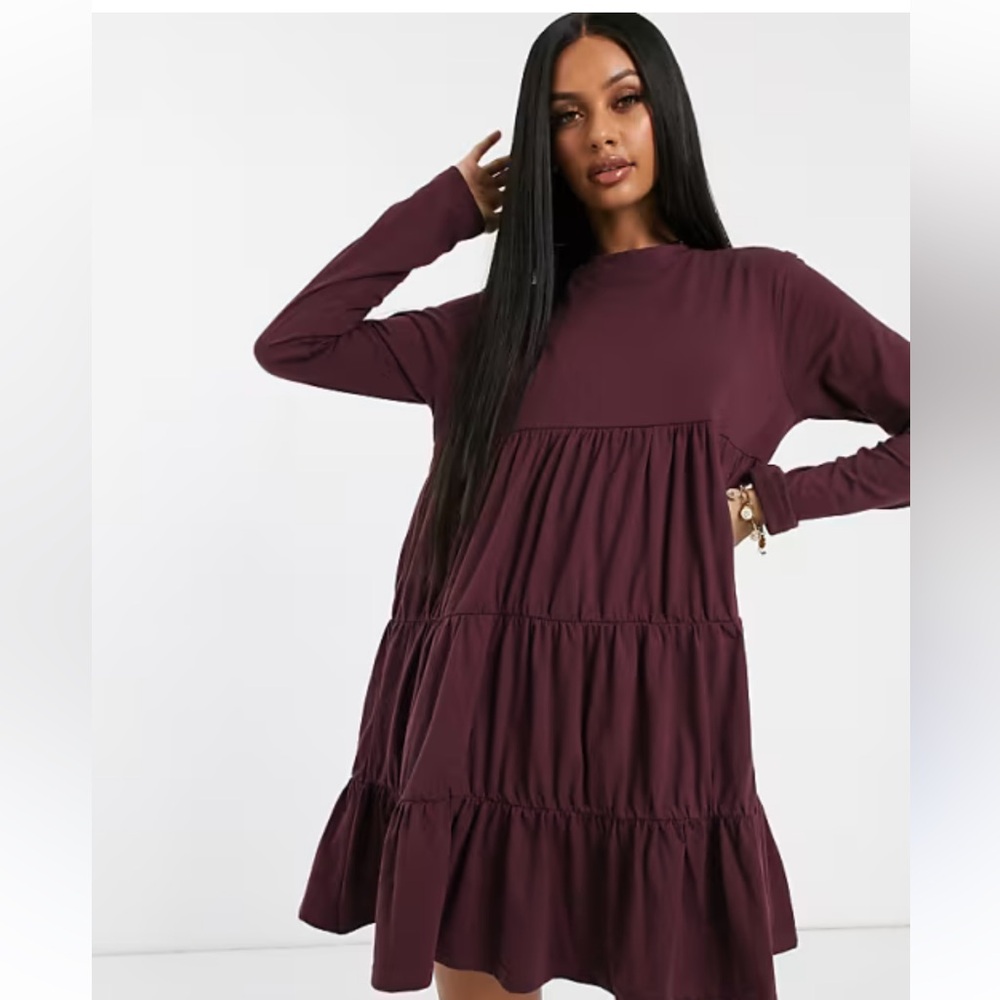 Missguided jersey smock dress